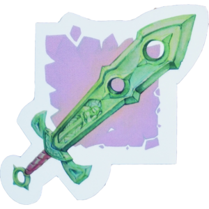 Emerald Sword Sticker